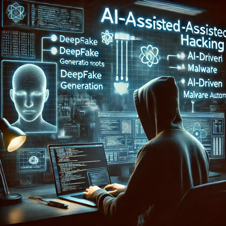 AI-Assisted Hacking: Cybercriminal using AI-powered tools for hacking, deepfake scams, and malware automation