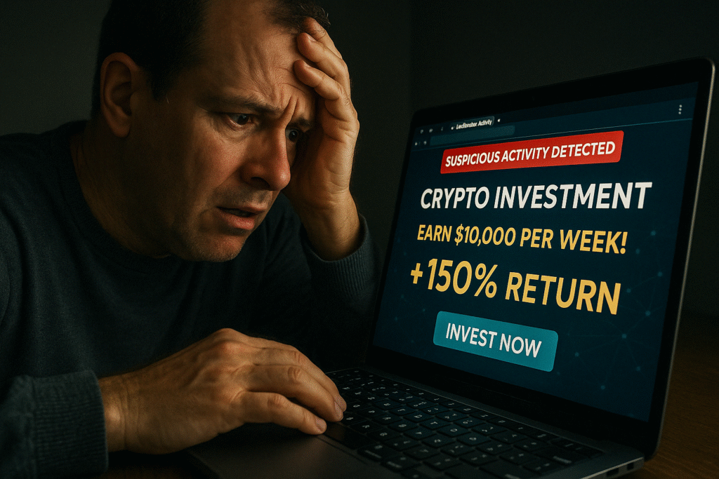 Investor targeted by crypto fraud in 2025 as crypto enforcement weakens