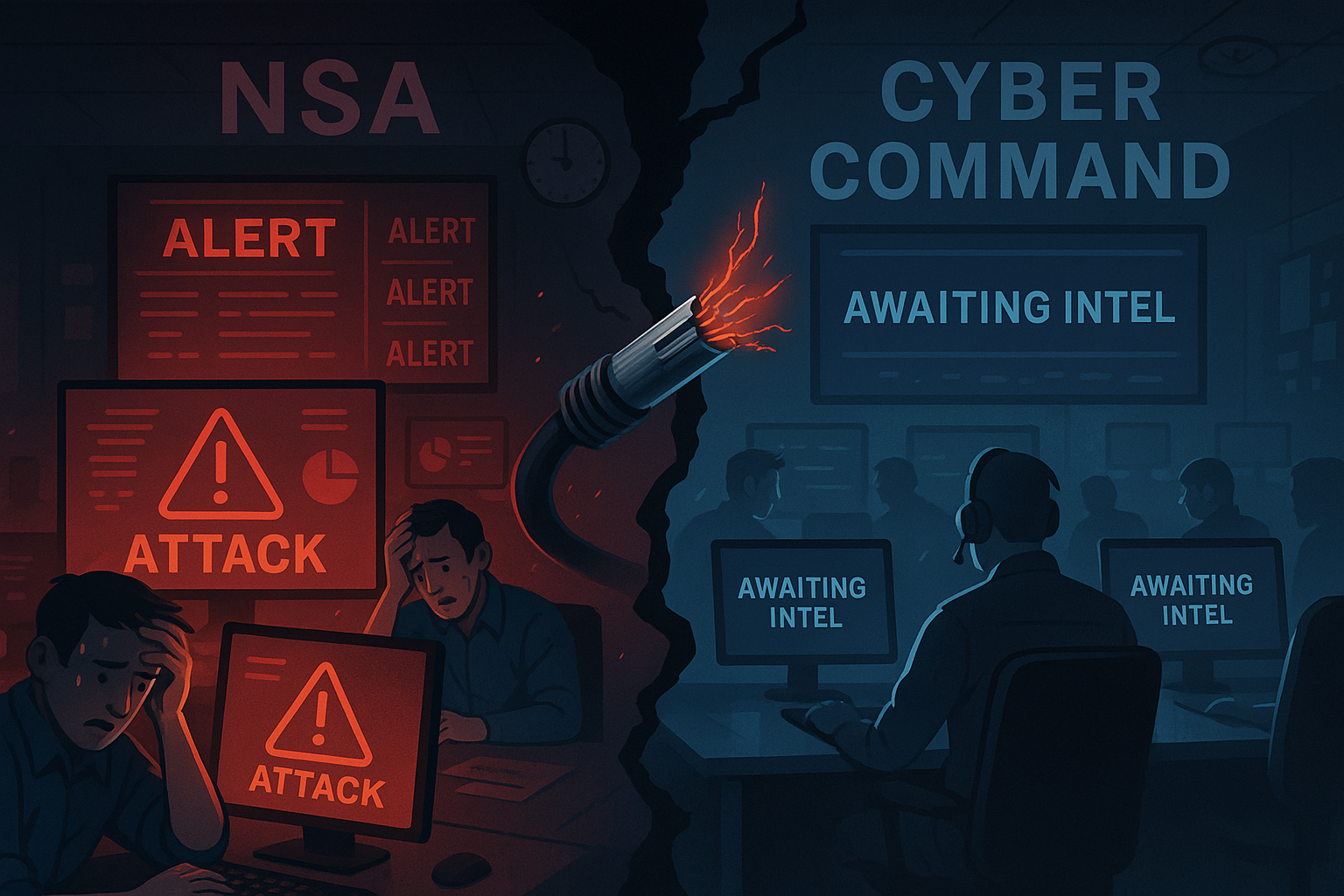 Broken coordination between NSA and Cyber Command causing delayed cyber response during critical attacks