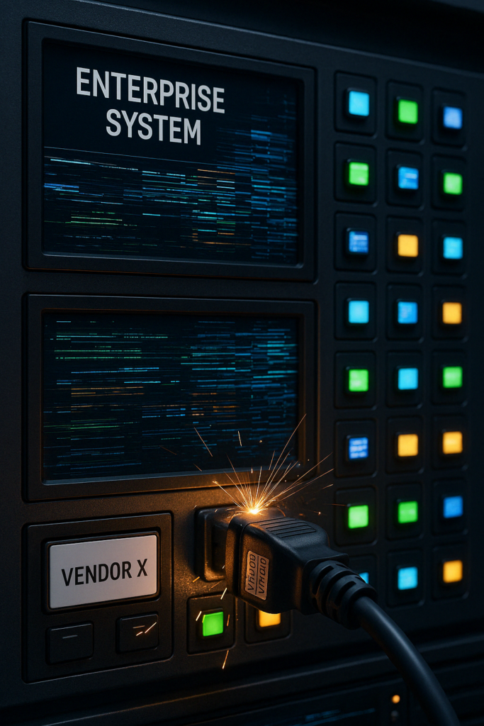 One small vendor unplugged causing a massive supply chain cybersecurity glitch