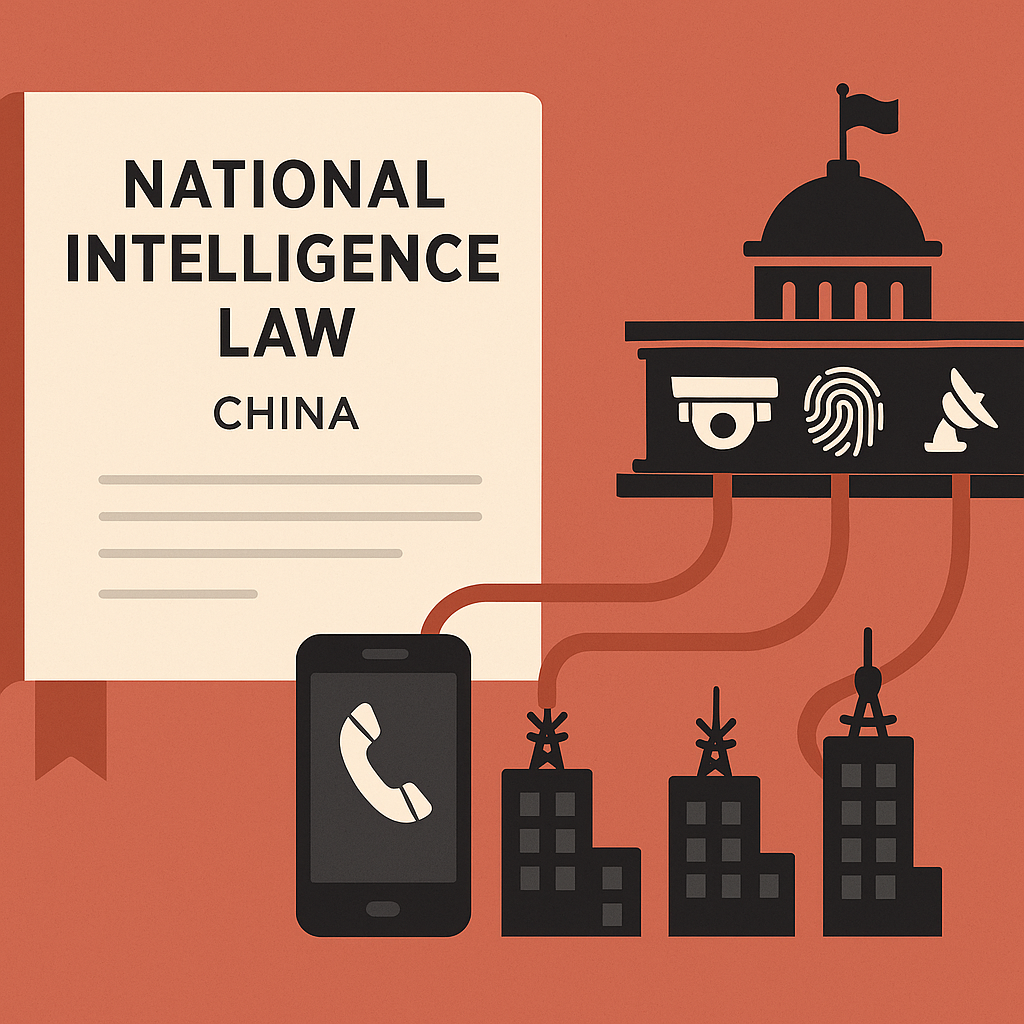 China’s National Intelligence Law forces telecoms to cooperate with surveillance, raising global mobile data risks
