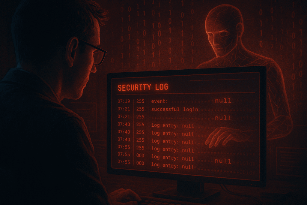 AI-led cyberattack erasing forensic logs and digital footprints