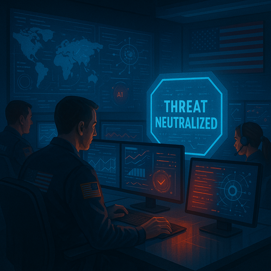 U.S. response to AI cybersecurity threats using AI-enabled security operations centers
