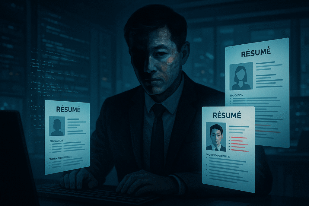 North Korean deepfake job scam: AI-generated deepfake hacker impersonating remote IT worker in cybersecurity job scam