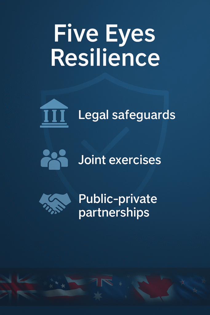Five Eyes alliance policy recommendations for stronger allied cyber defense and international intelligence sharing