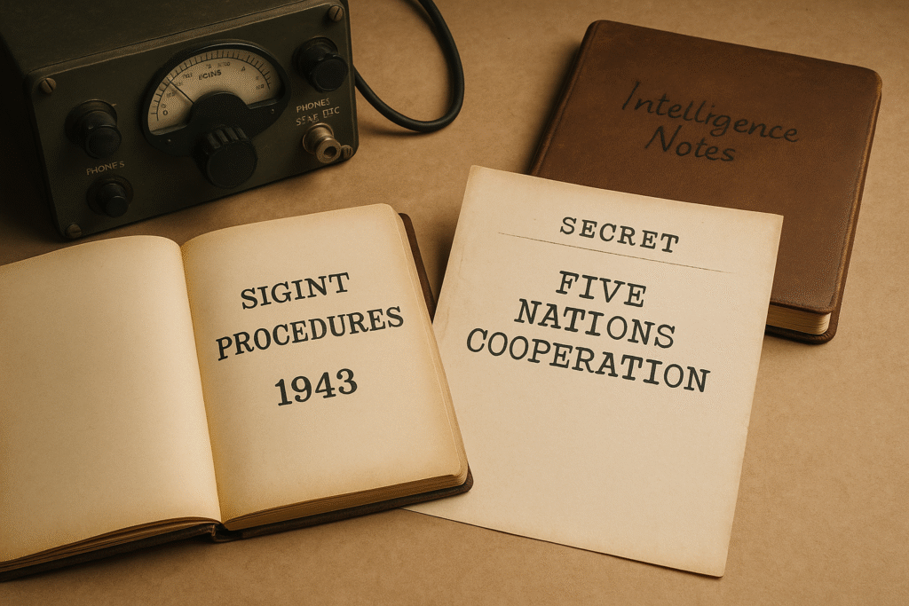 Archival Five Eyes alliance historical roots showing WWII codebreaking and early signals intelligence