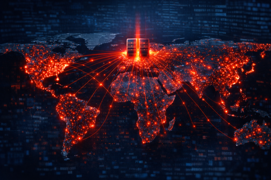 Global botnet made up of compromised routers and IoT devices