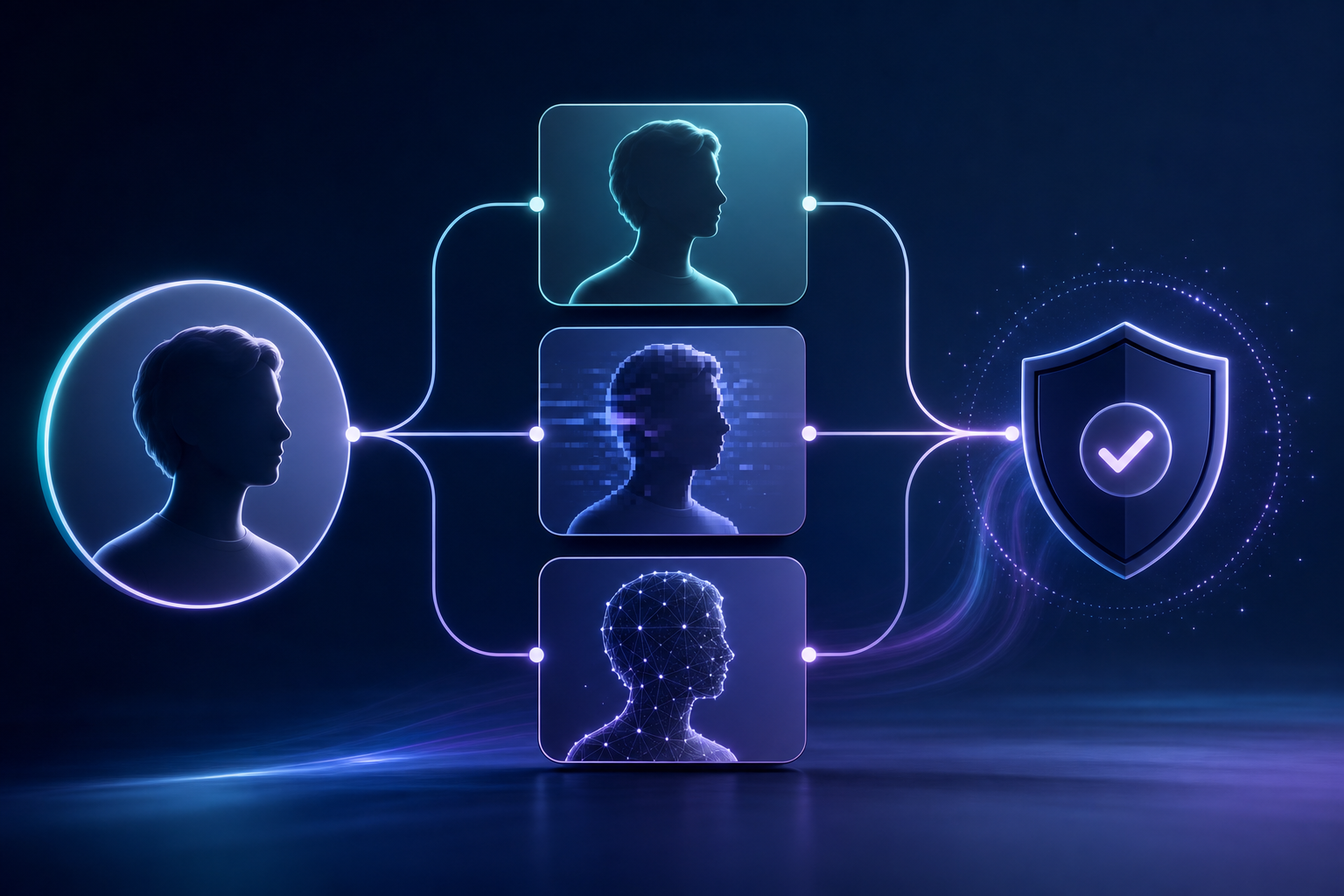 One person branches into real, altered, and AI-generated depictions that all lead to the same removal shield.