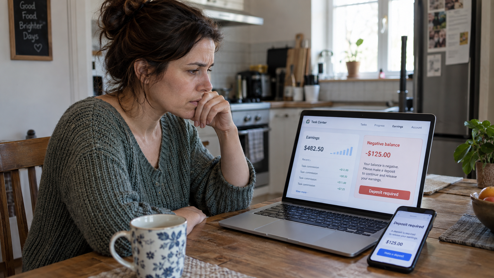 That “Easy Online Job” Wants a Deposit: How Task Scams Fake Earnings